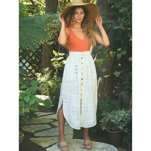 The Odells / Kirsten Skirt in White Multi